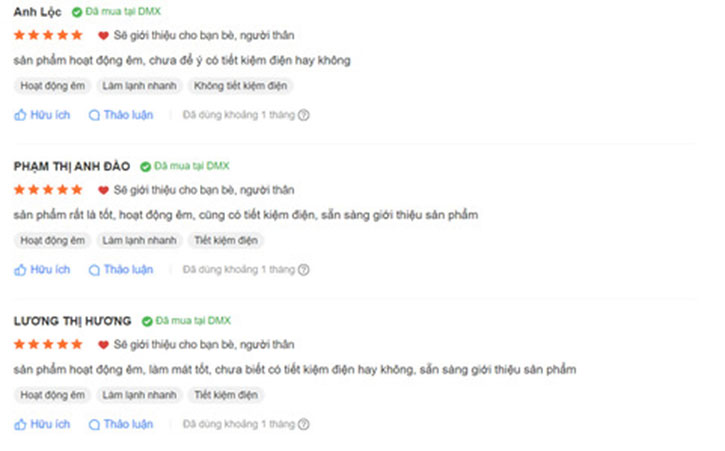 Nguoi Dung Danh Gia Dieu Hoa Casper