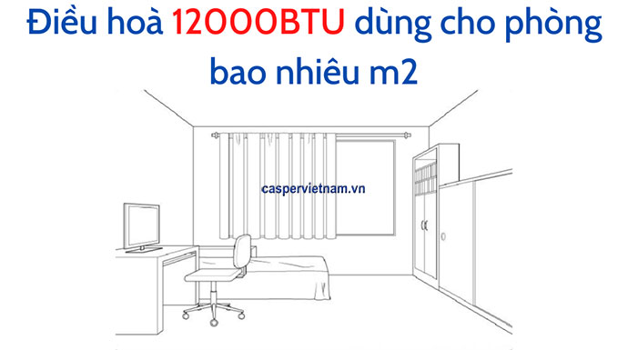 Dieu Hoa 12000btu Dung Cho Phong Bao Nhieu M2